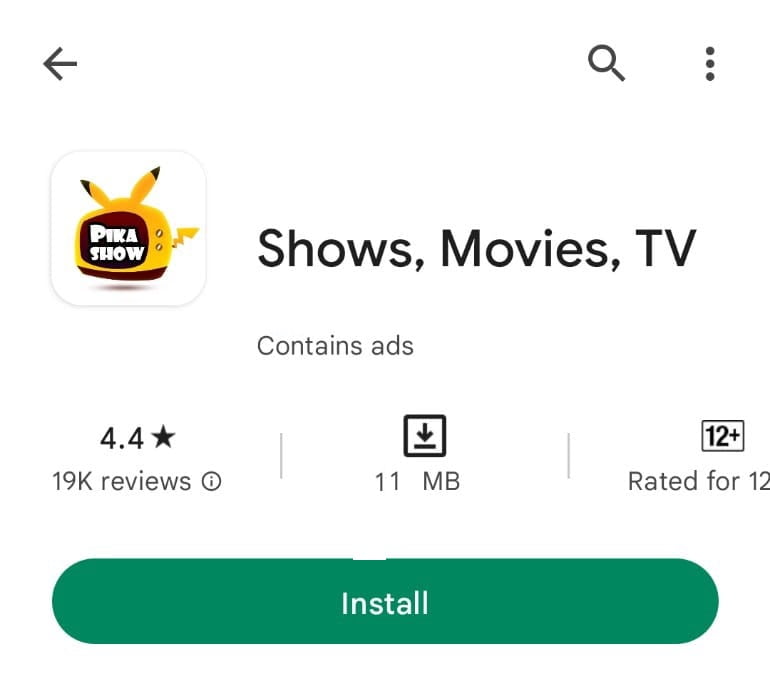 Pikashow APK -- Download 75